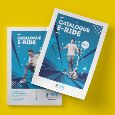 e-ride mise en page catalogue couverture