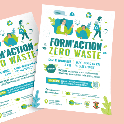 graphisme pour l'association Zero Waste Orléans