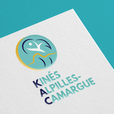 Visuel sur papier du logo de l'Association de kinésithérapeutes Kinés Alpilles Camargue