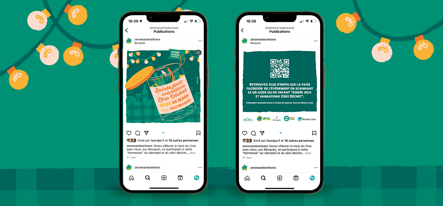 becques-orleans-vrac-consigne-communication-instagram communiquer sur son événement éco responsable, vrac et consigne sur les réseaux sociaux à Orléans avec le Studio Elski