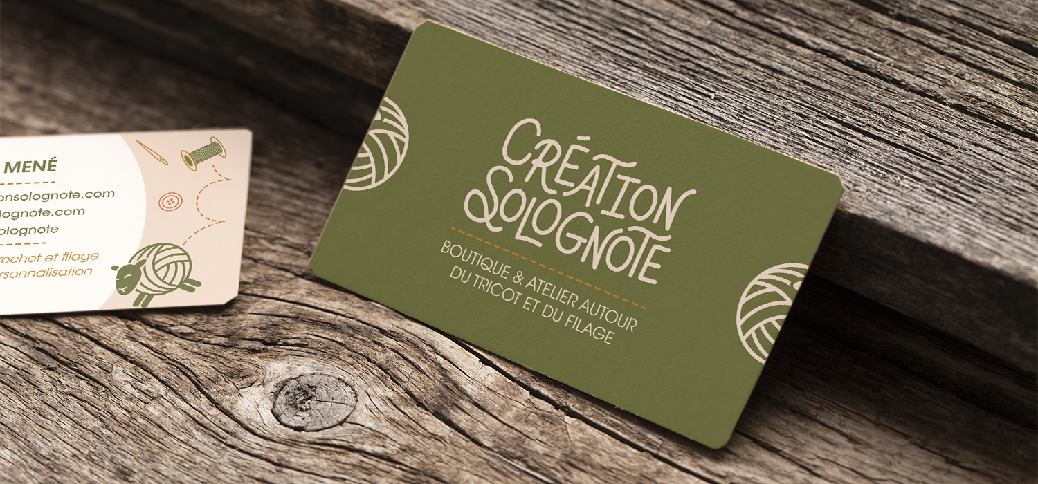 creation-solognote-carte-visite création de carte de visite à coins arrondis pour une entreprise artisanale sur Orléans